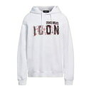 【送料無料】 ディースクエアード メンズ パーカー・スウェットシャツ アウター Sweatshirts White
