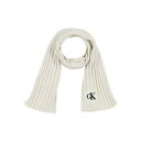 【送料無料】 カルバンクライン メンズ マフラー・ストール・スカーフ アクセサリー Scarves White