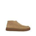 【送料無料】 クラークス メンズ ブーツ シューズ Ankle boots Beige