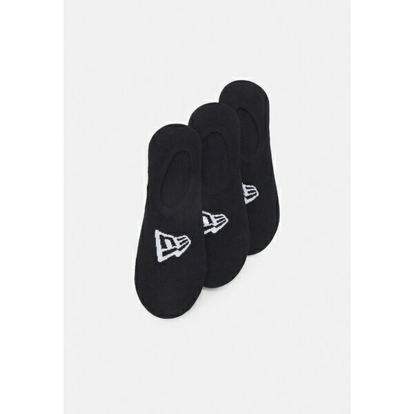 ニューエラ メンズ サンダル シューズ FLAG INVISIBLE SOCKS UNISEX 3 PACK - Socks - black