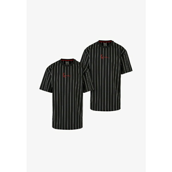  ʥ  T ȥåץ SMALL SIGNATURE ESSENTIAL 2-PACK STRIPE - Print T-shirt - black