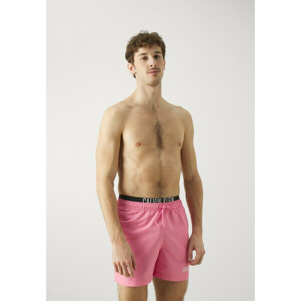 カルバンクライン メンズ サンダル シューズ MEDIUM DOUBLE - Swimming shorts - sachet pink