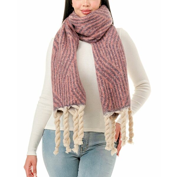マーカスアドレール レディース マフラー・ストール・スカーフ アクセサリー Pattern Scarf Berry