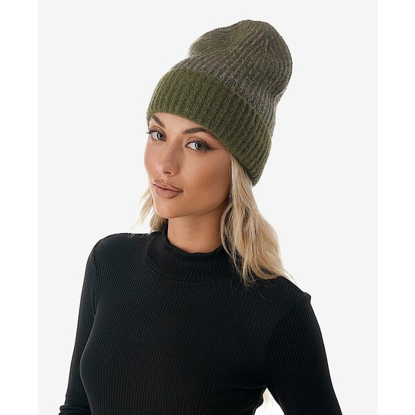 マーカスアドレール レディース 帽子 アクセサリー Women's Confetti Cuff Ribbed Knit Beanie Olive