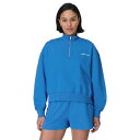 スウェッティベティ レディース パーカー・スウェットシャツ アウター Revive Crop Half Zip Tidal Blue