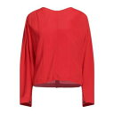 【送料無料】 デパートメントファイブ レディース Tシャツ トップス Tops Red