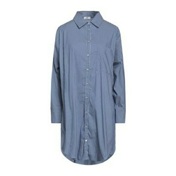 【送料無料】 エージージーンズ レディース ワンピース トップス Mini dresses Blue
