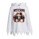 【送料無料】 モスキーノ レディース パーカー・スウェットシャツ アウター Sweatshirts White