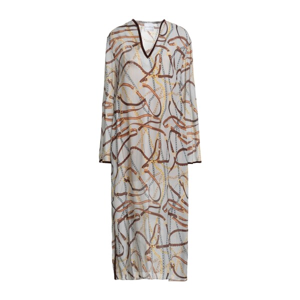 【送料無料】 バランタイン レディース ワンピース トップス Midi dresses Grey