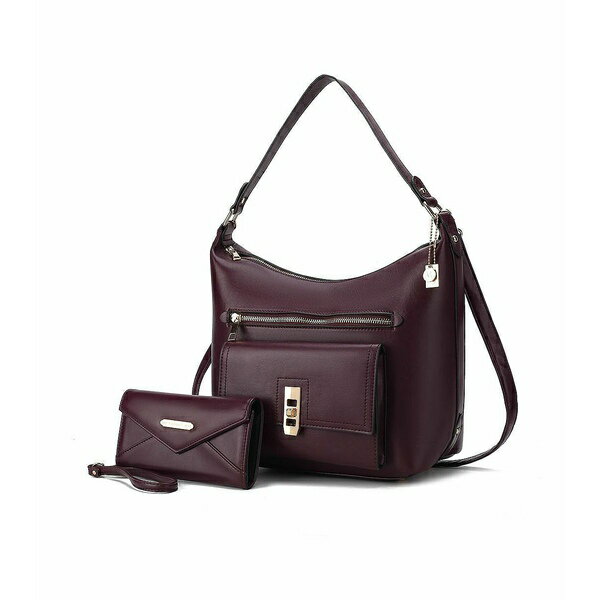 楽天astyMKFコレクション レディース 財布 アクセサリー Clara Women's Shoulder Bag with Wristlet Wallet by Mia K Purple