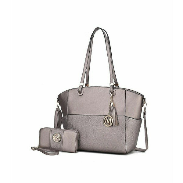 楽天astyMKFコレクション レディース 財布 アクセサリー Prisha Women's Tote Bag with Wallet by Mia K Pewter