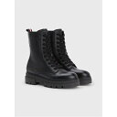  トミー ヒルフィガー レディース ブーツ シューズ Monochromatic Lace Up Boot Black