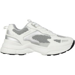 【送料無料】 アイソウイットファースト レディース ランニング スポーツ Lace Up Airtex Panel Sports Trainers White/Silver