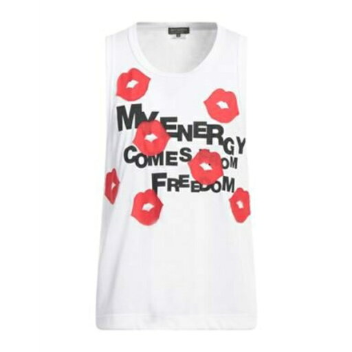 【送料無料】 コムデギャルソン メンズ Tシャツ トップス Tank tops White 【送料無料】 コムデギャルソン メンズ Tシャツ トップス Tank tops White