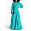 【送料無料】 モニークルイリエ レディース トップス ロングドレス シルク混クロッケ ロングドレス カットアウト Turquoise 560,800円