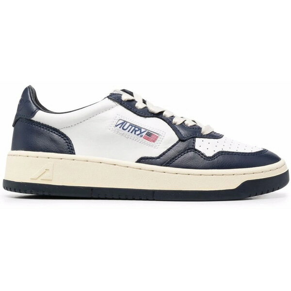Autry オートリー レディース スニーカー 【Autry Medalist Leather Low White Navy】 サイズ US_40 White/Navy(4)