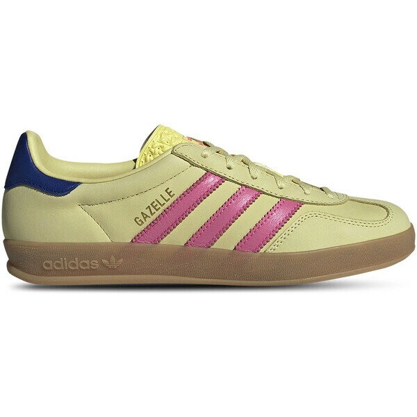 adidas アディダス レディース スニーカー 【adidas Gazelle Indoor Powder Yellow Lucid Pink Royal】..