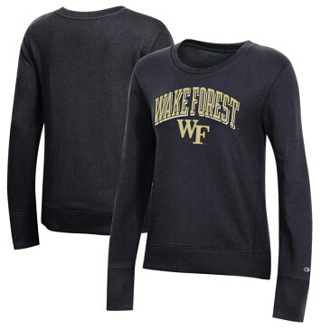 チャンピオン レディース パーカー・スウェットシャツ アウター Wake Forest Demon Deacons Champion Women's Core 2.0 Fleece Pullover Sweatshirt Black