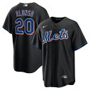 ナイキ メンズ ユニフォーム トップス Pete Alonso New York Mets Nike 2022 Alternate Replica Player Jersey Black