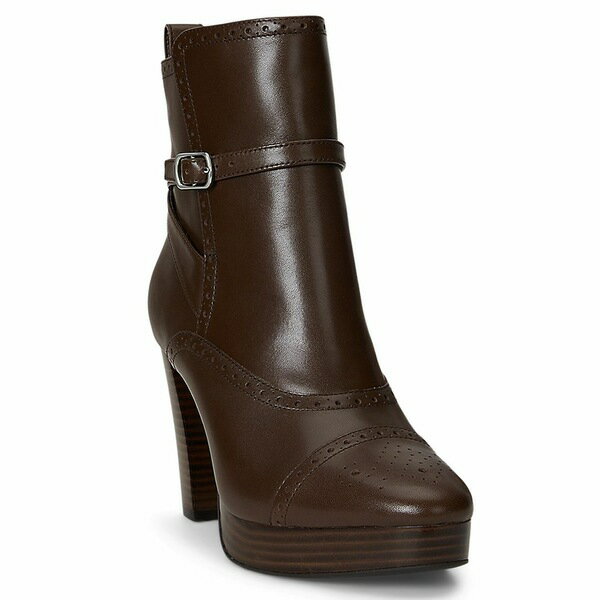 ラルフローレン レディース ブーツ シューズ Women's Mckinsey Dress Booties Dark Hickory