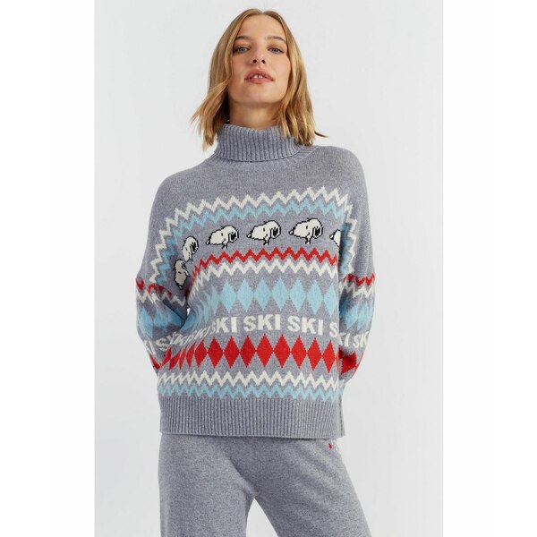 チンティアンドパーカー レディース ニット&セーター アウター Women's Wool-Cashmere Snoopy Ski Fair..