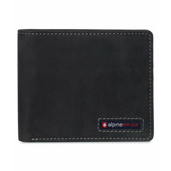 アルパイン スイス メンズ 財布 アクセサリー Mens Commuter RFID Bifold Wallet 2 ID Windows Divided..