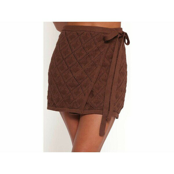 ペタル アンド パップ レディース スカート ボトムス Women's Palma Knit Mini Skirt Chocolate