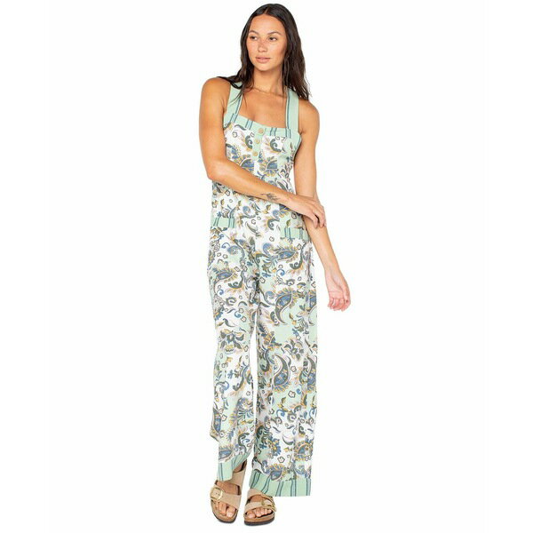 ロキシー レディース ワンピース トップス Women's Want to Roam Square Neck Jumpsuit Captains Blue ..