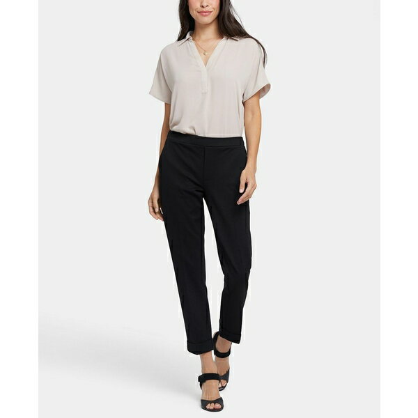 エヌワイディージェイ レディース カジュアルパンツ ボトムス Women's Cassidy Ankle Pull-On Trouser Pants Black