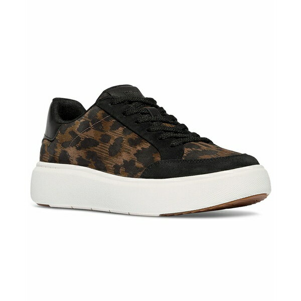 フィットフロップ レディース スニーカー シューズ Women's RTG Leopard Suede Sneakers Black, Chocolate Mix