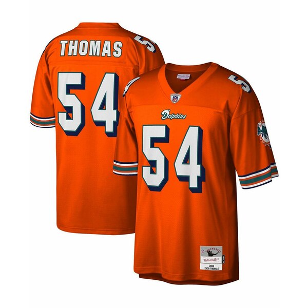 ミッチェル&ネス メンズ シャツ トップス Men's Zach Thomas Miami Dolphins Legacy Replica Jersey Or..