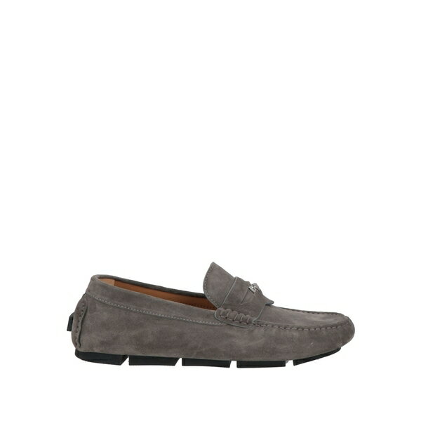 【送料無料】 ヴェルサーチ メンズ スリッポン・ローファー シューズ Loafers Grey(4)