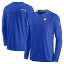 ʥ  T ȥåץ Los Angeles Rams Nike Sideline Coach Chevron Lock Up Long Sleeve VNeck Performance TShirt Royal