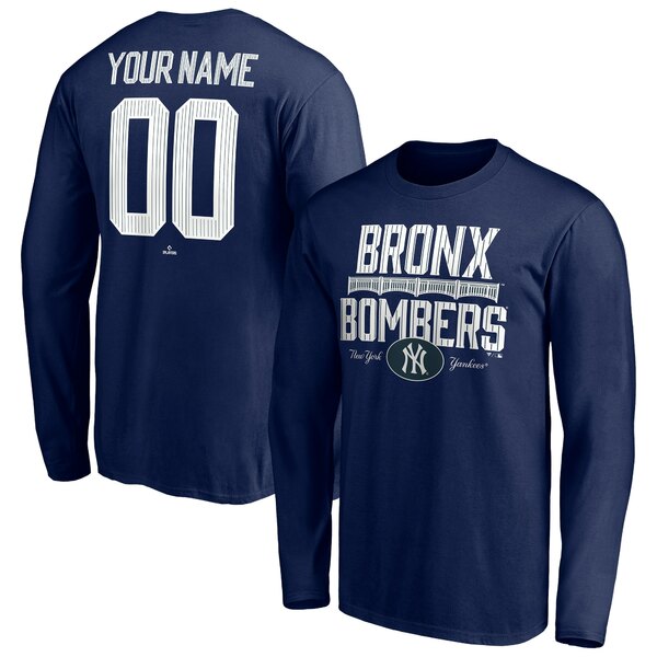 ファナティクス メンズ Tシャツ トップス New York Yankees Fanatics Branded Personalized Hometown Legend Long Sleeve TShirt Navy