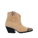 【送料無料】 トスカブルー? レディース ブーツ シューズ Ankle boots Beige