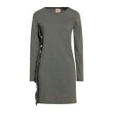 【送料無料】 ビーエスビー レディース ワンピース トップス Mini dresses Green