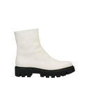 【送料無料】 ピーターフラワーズ レディース ブーツ シューズ Ankle boots White