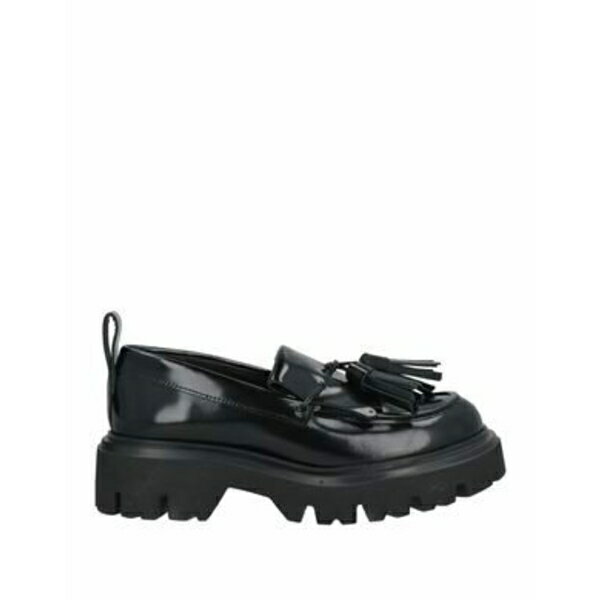 【送料無料】 エムエスジイエム レディース スリッポン・ローファー シューズ Loafers Black