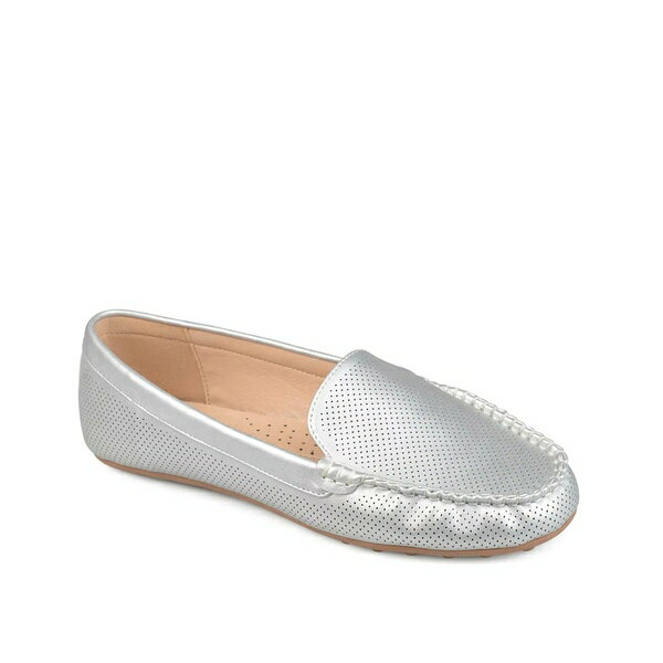 ジョネー レディース スリッポン・ローファー シューズ Halsey Loafer Silver Metallic Faux Leather