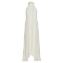 アジーザ レディース ワンピース トップス Atwood Embellished Chiffon Dress white