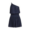 レイミー ブルック レディース ワンピース トップス Leah Asymmetric Smocked Minidress spring navy