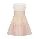 ビーシービージーマックスアズリア レディース ワンピース トップス Strapless Colorblocked Tulle Minidress apricot blush combo