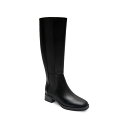 エアロソールズ レディース ブーツ シューズ Women's Daria Double Zip Tall Boots Black Grainy Faux Lea...
