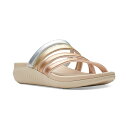 クラークス レディース サンダル シューズ Women's Cloudsteppers Glide Hi Iris Sandals Metallic Multi