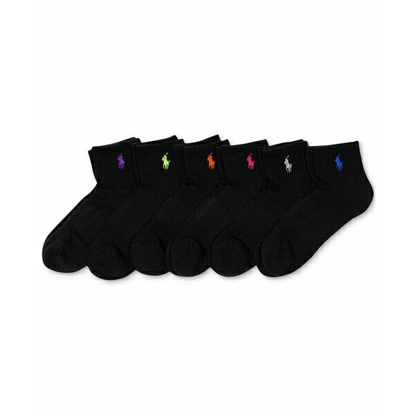 t[ fB[X C A_[EFA Women's 6-Pk. Cushion Quarter Socks Black assortment