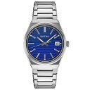 ZCR[ Y rv ANZT[ Men's Essentials Stainless Steel Bracelet Watch 39mm Blue