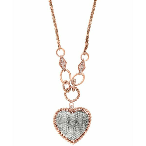 GtB[ RNV fB[X lbNXE`[J[Ey_ggbv ANZT[ D'Oro by EFFY&reg; Diamond Pav&eacute; Diamond Heart Pendant (3/4 ct. t.w.) in 14k Gold or 14k Rose Gold Rose Gold