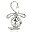 イーウォッチファクトリー メンズ 腕時計 アクセサリー Disney Mickey Mouse Men 039 s Pocket Watch Silver