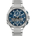 uo Y rv ANZT[ Men's Chronograph Precisionist X Stainless Steel Bracelet Watch 44.5mm Silver