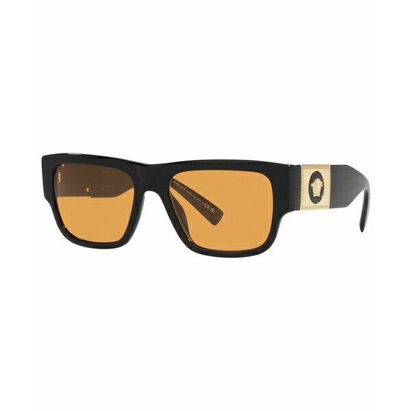 ヴェルサーチ ヴェルサーチ メンズ サングラス・アイウェア アクセサリー Men's Sunglasses, 56 Black